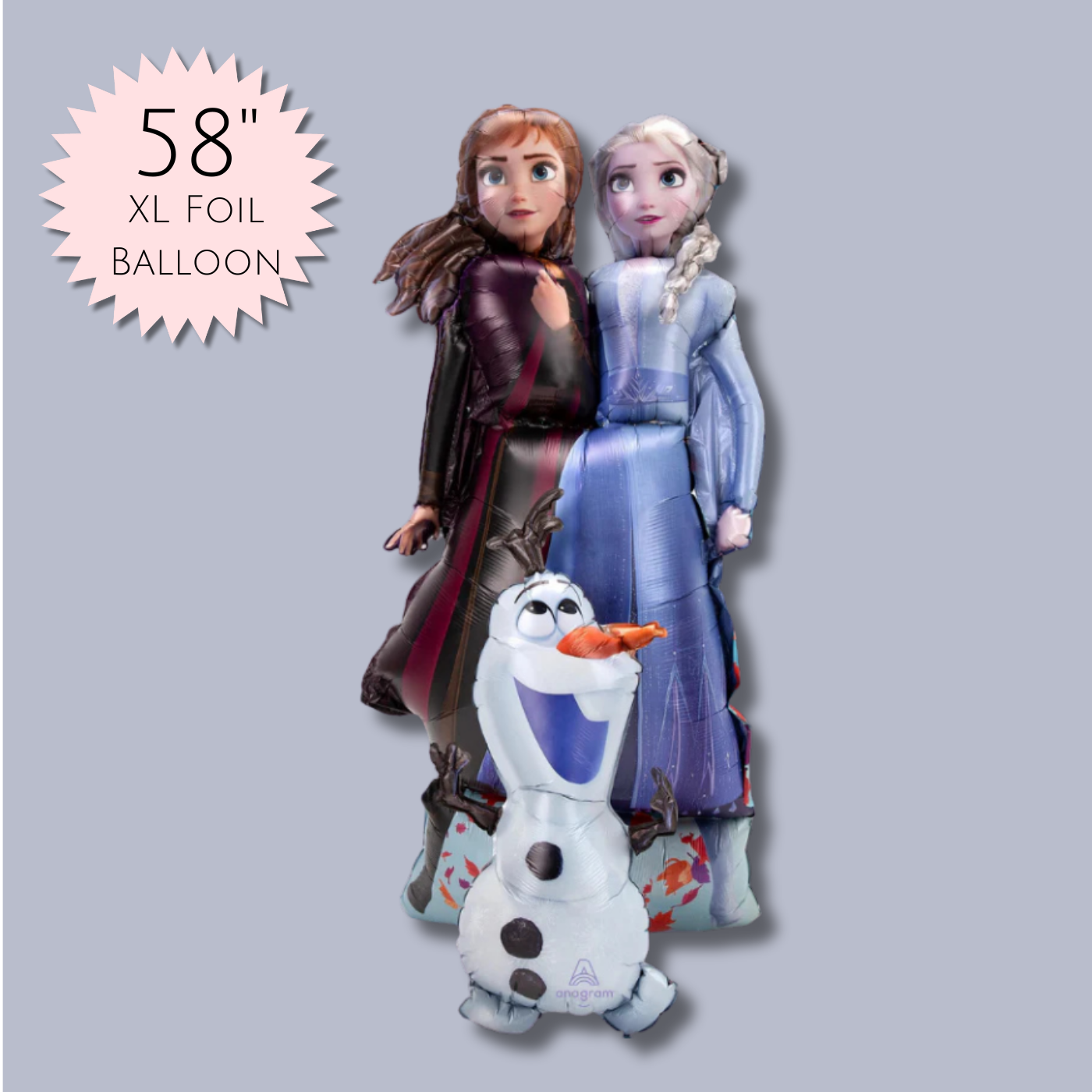 Disney AirWalker Balloon - 58" Anna & Elsa