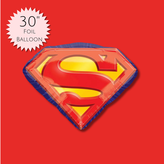 Birthday Balloon - Superman Symbol