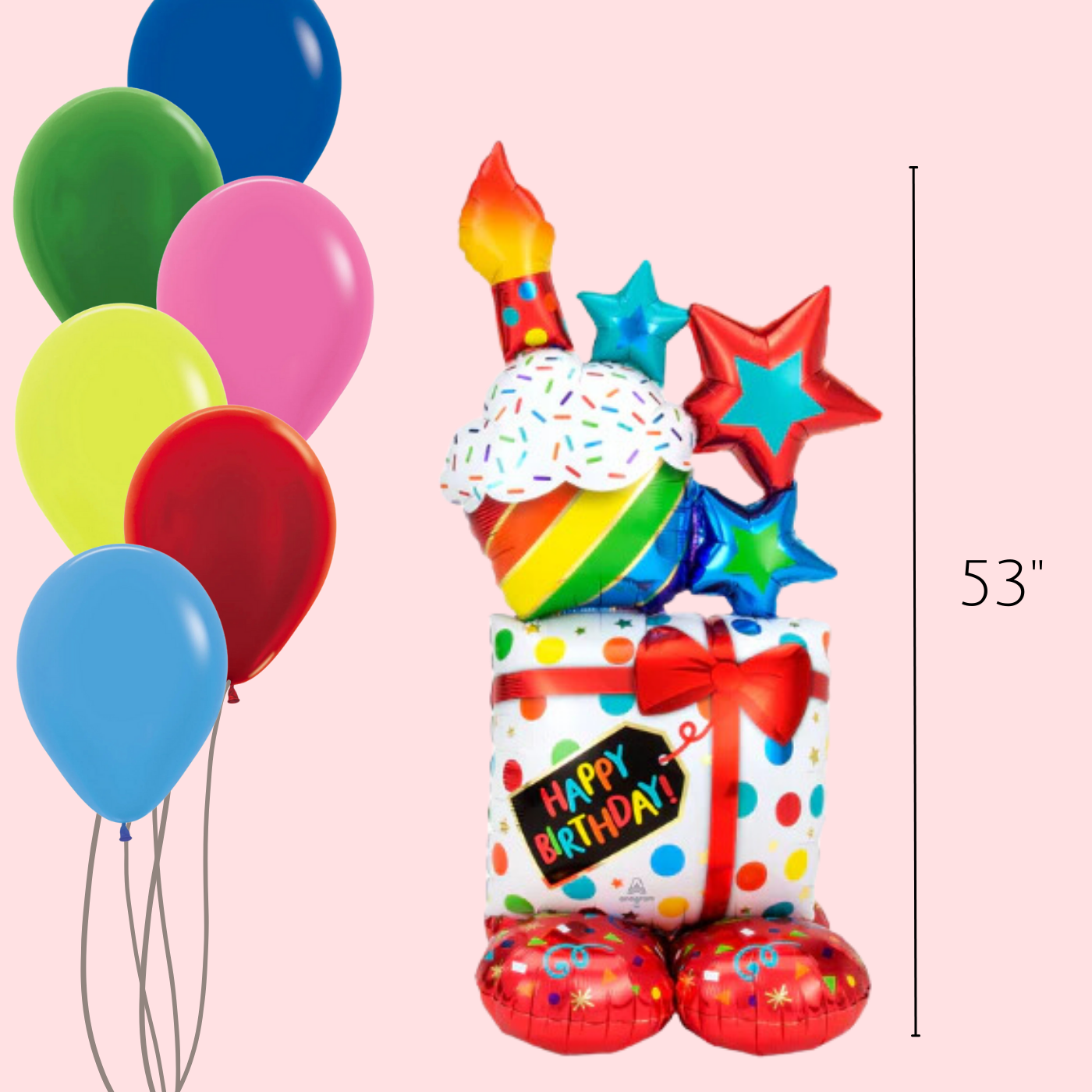 Floor-standing Star & Cake Balloon